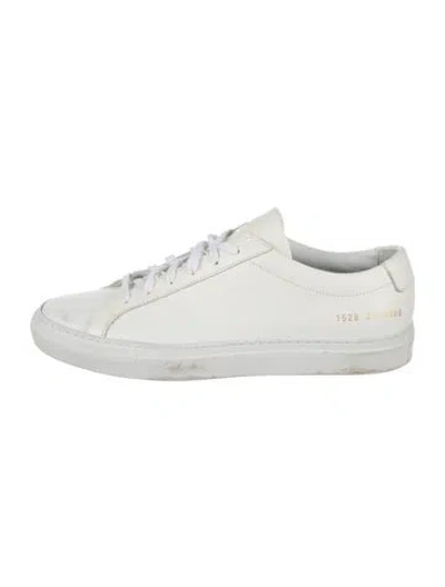 Pre-owned Common Projects Leather Sneakers In White