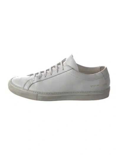 Pre-owned Common Projects Leather Sneakers In White
