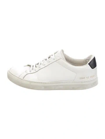 Pre-owned Common Projects Leather Sneakers In White