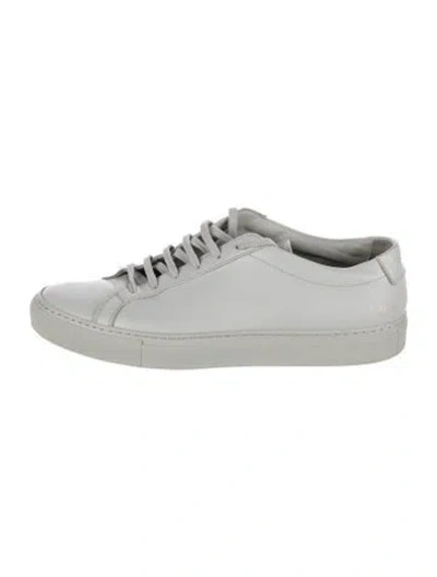 Pre-owned Common Projects Leather Sneakers In White
