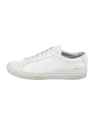 Pre-owned Common Projects Leather Sneakers In White