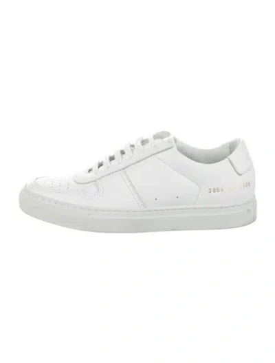 Pre-owned Common Projects Leather Sneakers In White