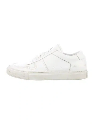 Pre-owned Common Projects Leather Sneakers In White