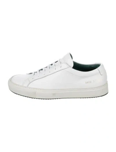 Pre-owned Common Projects Leather Sneakers In White