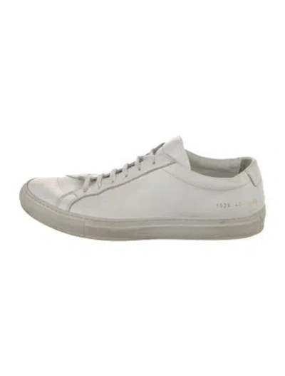 Pre-owned Common Projects Leather Sneakers In White