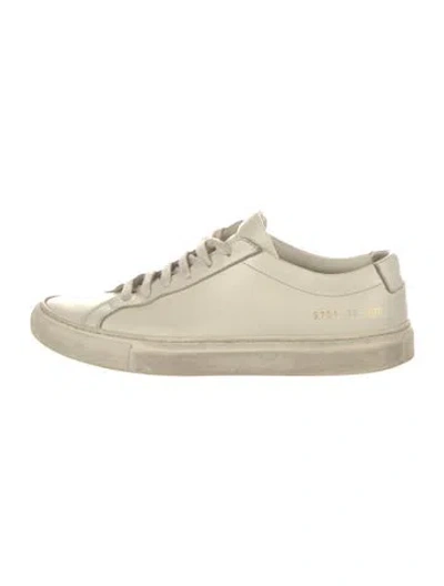 Pre-owned Common Projects Leather Sneakers In White