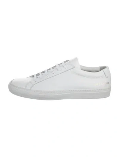 Pre-owned Common Projects Leather Sneakers In White
