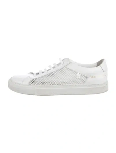 Pre-owned Common Projects Leather Sneakers In White