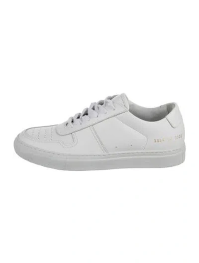 Pre-owned Common Projects Leather Sneakers In White