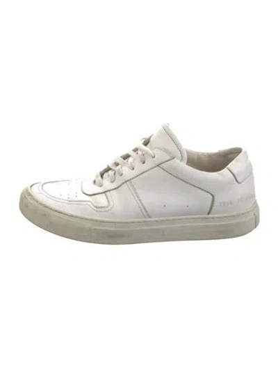Pre-owned Common Projects Leather Sneakers In White