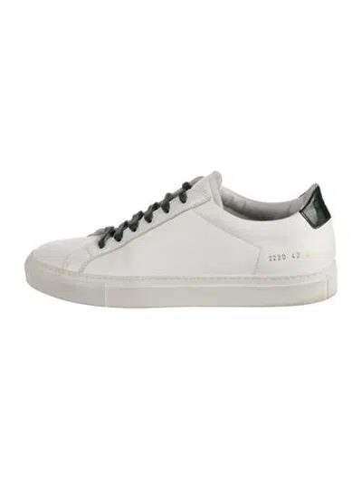 Pre-owned Common Projects Leather Sneakers In White