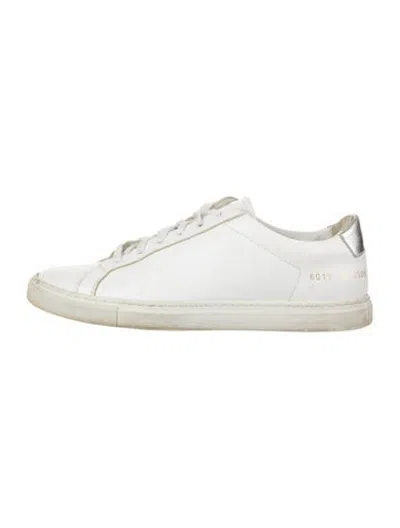 Pre-owned Common Projects Leather Sneakers In White