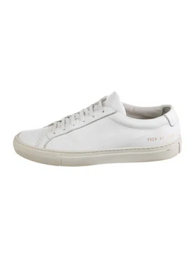 Pre-owned Common Projects Leather Sneakers In White