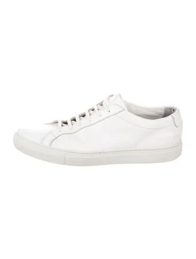 Pre-owned Common Projects Leather Sneakers In White
