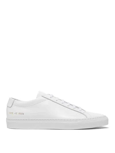 Common Projects Leather Trainers In White