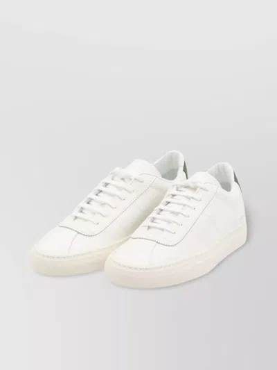 Common Projects Leather Sneakers With Suede Inserts
