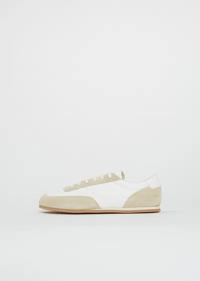 Common Projects Leather Suede Minimal Runner In Sand