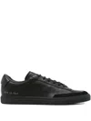 Common Projects Leather Suede Sneakers In Black