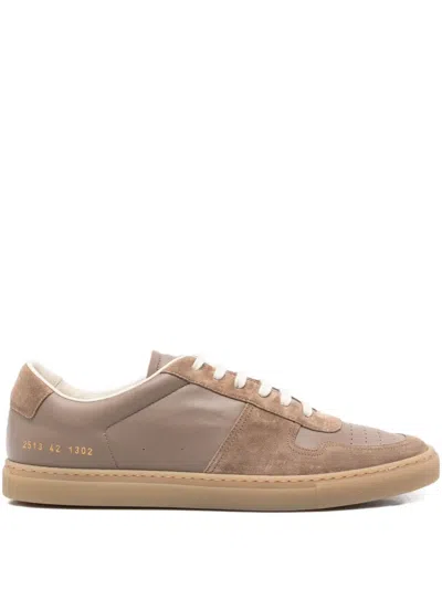 Common Projects Leather Suede Sneakers In Brown