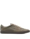 Common Projects Leather Suede Sneakers In Green