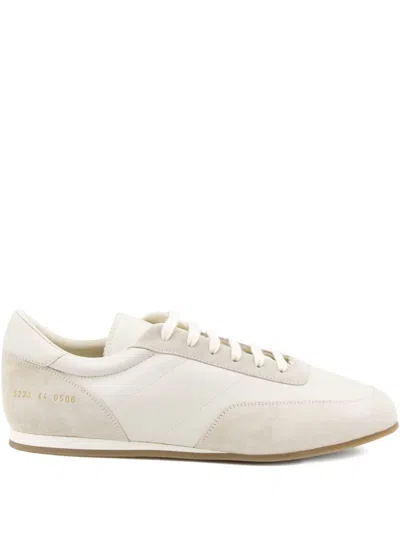 Common Projects Leather Suede Sneakers In Neutral