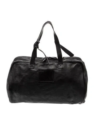 Pre-owned Common Projects Leather Weekender Bag In Black