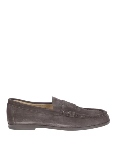 Common Projects Loafer In Suede Grey Suede Loafers In Gray