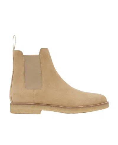 Common Projects Suede Chelsea Boots In Neutrals