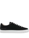 Common Projects Suede Low Top Sneakers With Rubber Sole In Black