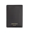 Common Projects Logo Embossed Card Bag In Black