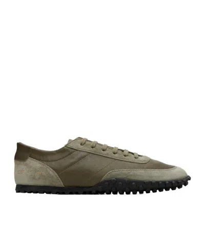 Common Projects Logo Sneakers In Green