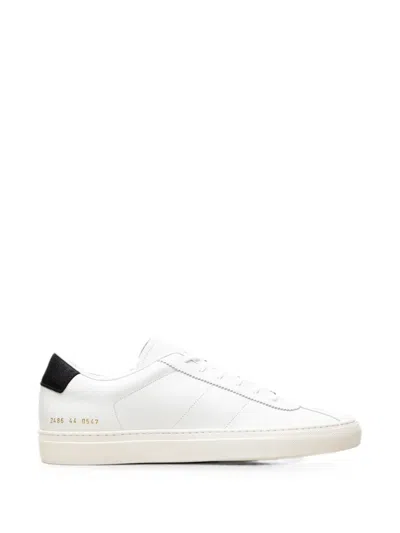 Common Projects Logo Sneakers In White
