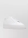 Common Projects Low Top Leather Sneakers With Flatform Sole