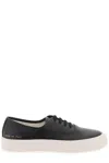 Common Projects Hammered Leather Sneakers In Black