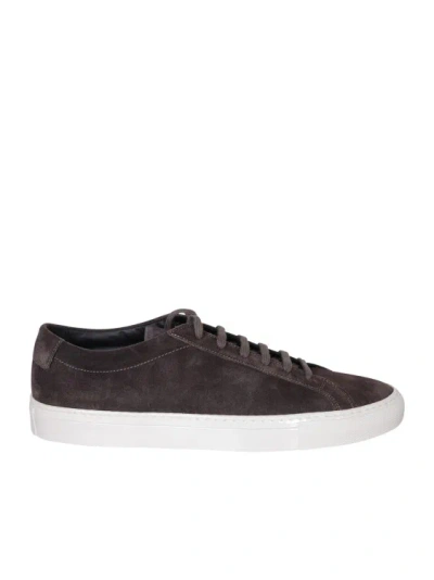 Common Projects Low-top Suede Sneakers In Black