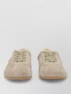 Common Projects Low Top Suede Sneakers Perforated Rubber Sole In Multi
