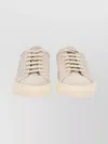 Common Projects Low-top Suede Sneakers Rubber Sole In Neutral