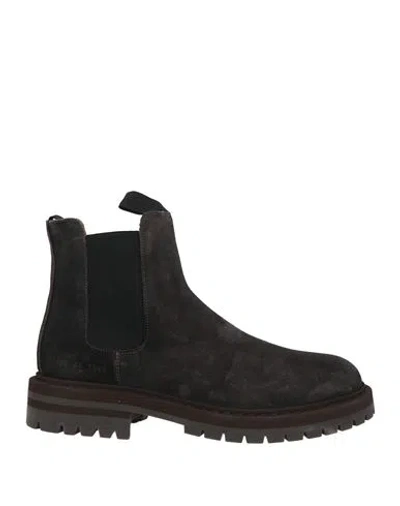 Common Projects Man Ankle Boots Black Size 9 Leather