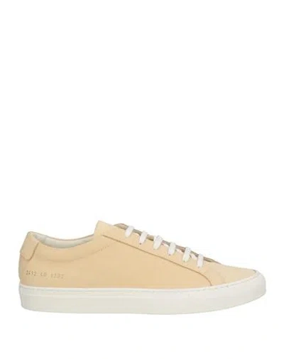 COMMON PROJECTS COMMON PROJECTS MAN SNEAKERS BEIGE SIZE 7 LEATHER