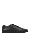 Common Projects Man Sneakers Black Size 8 Leather In Multi