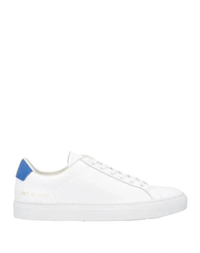 Common Projects Man Sneakers Blue Size 9 Leather