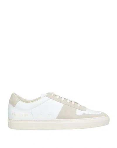 Common Projects Man Sneakers Light Grey Size 12 Leather In Grey