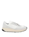Common Projects Man Sneakers Light Grey Size 7 Leather, Textile Fibers In Grey