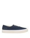 Common Projects Man Sneakers Navy Size 11 Textile Fibers In Blue