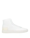 Common Projects Man Sneakers White Size 8 Leather, Textile Fibers In White