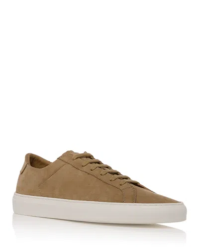 Common Projects Men's Achilles Piuma In Nubuck Sneakers In Brown