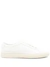 Common Projects Almond Toe Low-top Sneakers With Flat Rubber Sole In White