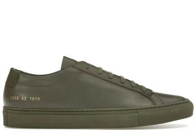 Pre-owned Common Projects Men's  Achilles Sneakers In Olive