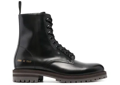 Pre-owned Common Projects Men's  Combat Boot Sneakers In Black