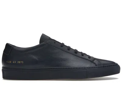 Pre-owned Common Projects Men's  Original Achilles Sneakers In Navy Blue